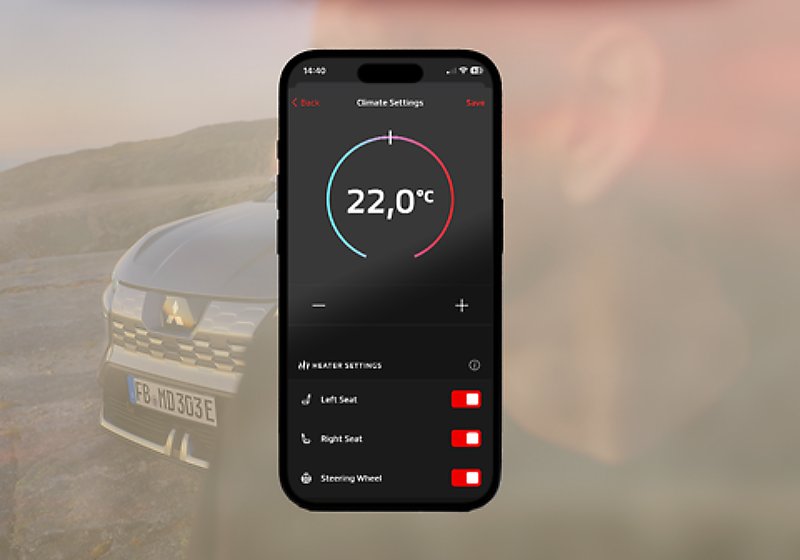 Nový Mitsubishi Eclipse Cross BEV - predchladenie interiéru