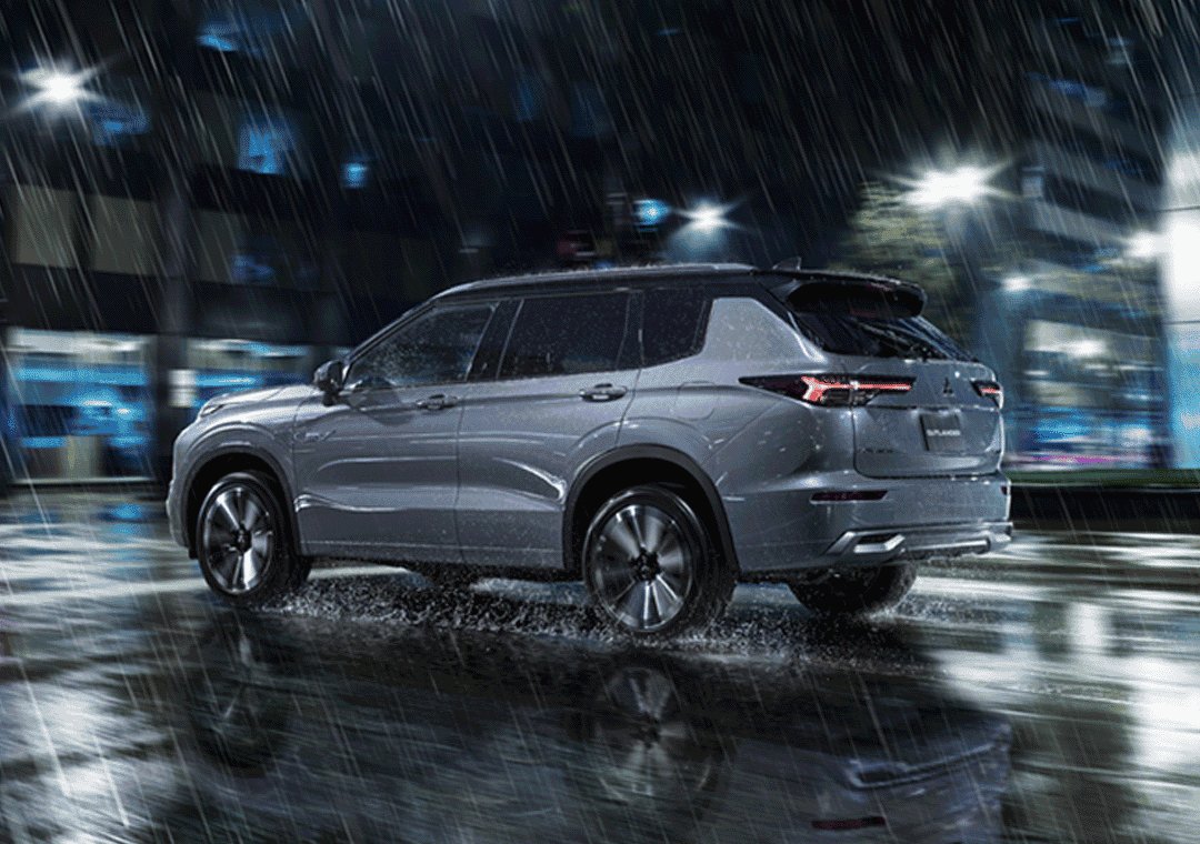 Nové Mitsubishi OUTLANDER PHEV - prispôsobenie zvuku dažďu